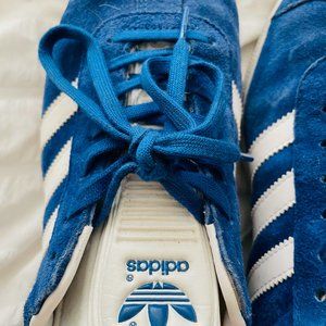 Rare Bright Blue Gazelle Adidas Mens 8.5